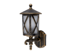 [96101WUAB] ELMARK 96101WU/AB - LANTERNE ERIK 101 VERS LE HAUT 1XE27 LAITON ANTIQUE