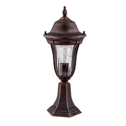 [96204MFBRB] ELMARK 96204MF/BRB - MARK 204 LANTERN STAND 1XE27 BLACK RED BRASS H490