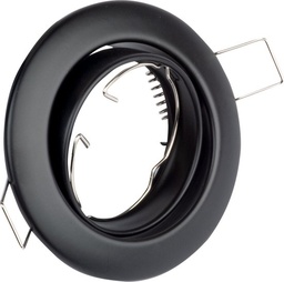[9251R/BL] RECESSED DOWNLIGHT SA-51R BLACK, MOVABLE 9251R/BL + GU10 socket
