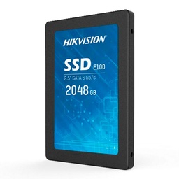 [HS-SSD-E100-2048G] Disque dur Hikvision HS-SSD-E100-2048G 2 To, interface SATA IIII - Vitesse d'écriture jusqu'à 430 Mo/s - Longue durée de vie - Idéal pour la vidéosurveillance