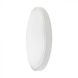 VT-8624S 24W LED DÔME CAPTEUR DE LUMIÈRE SAMSUNG CHIP RD CADRE BLANC IP44