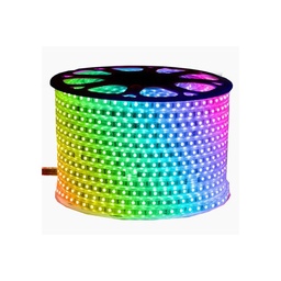 [B10302JPS] AIGOSTAR 5050-60  7W/M - 10mm Dual LED STRIPLIGHT IP65 220V RGB (50M/ROLL) 