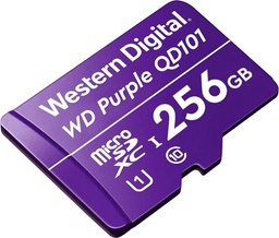 [WDD0256G1P0C] Carte microSDXC Western Digital WD Purple 256 Go Classe C10 pour la vidéosurveillance