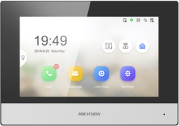 [DS-KH6320-WTE2] Hikvision DS-KH6320-WTE2 2x draads 7" touchscreen wifi 802.11b/g/n .TF-kaart, max. 32G