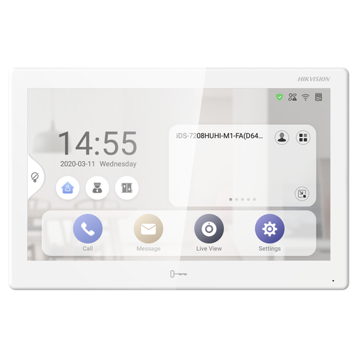 HIKVISION DS-KH9510-WTE1(B)  Android Video Intercom Tablet - 10-inch LCD Touch Screen Standard PoE